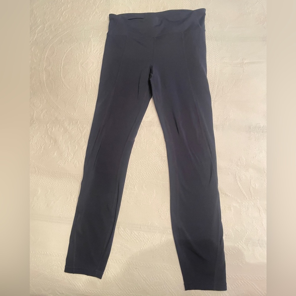 GAP Fit Navy Blue 7/8 Length High Waisted Leggings Size Medium